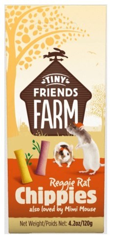 Supreme Petfoods Tiny Friends Farm Reggie Rat & Mimi Mouse Chippies 120g