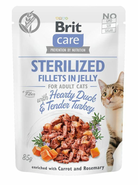 BRIT CARE STERILIZED DUCK&TURKEY saszetka 85g BRIT CARE STERILIZED DUCK&TURKEY saszetka 85g