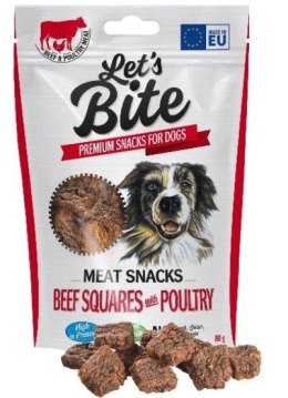 Let's Bite Meat Snack Beef Squares with Poultry 80g