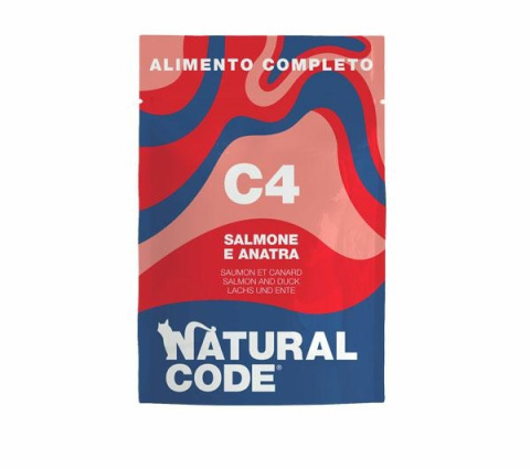 NATURAL CODE ŁOSOŚ I KACZKA szasetka 70g