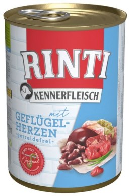 Rinti Kennerfleisch Geflugelherzen pies - serca drobiowe puszka 400g