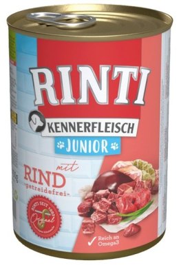 Rinti Kennerfleisch Junior Rind pies - wołowina puszka 400g
