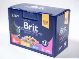 BRIT PREMIUM KURA INDYK DORSZ ŁOSOŚ saszetki 12 x 100g