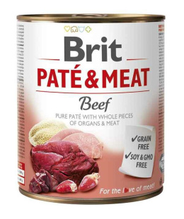 BRIT PATE&MEAT BEEF puszka 800g