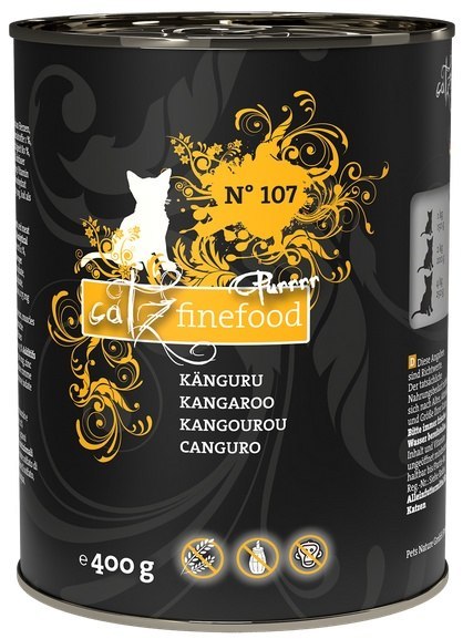 Catz Finefood Purrrr N.107 Kangur puszka 400g Catz Finefood Purrrr N.107 Kangur puszka 400g