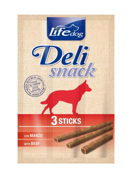 LIFE DOG DELI BEEF 3szt.x11g
