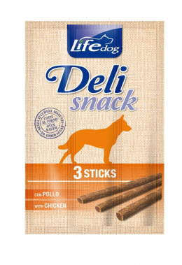 LIFE DOG DELI CHICKEN 11g x 3 szt.