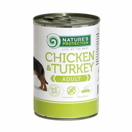 NATURES PROTECTION CHICKEN & TURKEY puszka 400g
