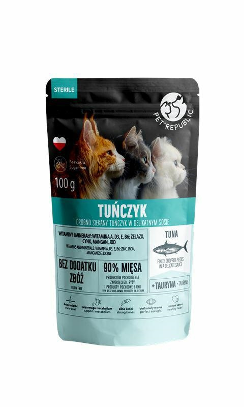 PET REPUBLIC TUŃCZYK STERILE sos saszetka PET REPUBLIC TUŃCZYK STERILE sos saszetka