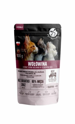 PET REPUBLIC WOŁOWINA STERILE sos saszetka