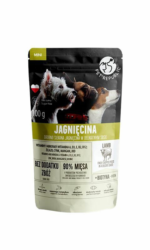 PET REPUBLIC JAGNIĘCINA MINI sos saszetka 100g