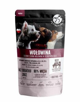 PET REPUBLIC WOŁOWINA MINI sos saszetka 100g