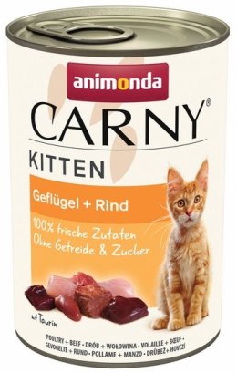 Animonda Carny Kitten Wołowina + Drób puszka 400g