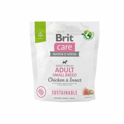 BRIT CARE ADULT SMALL CHICKEN & INSECT SUSTAINABLE 1kg BRIT CARE ADULT SMALL CHICKEN & INSECT SUSTAINABLE 1kg