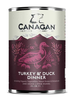 CANAGAN TURKEY&DUCK DINNER puszka 400g