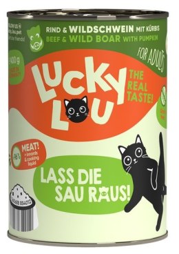 Lucky Lou Lifestage Adult Wołowina i dzik puszka 400g