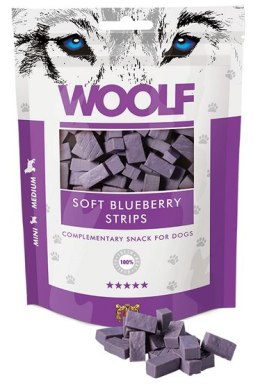 Woolf Soft Blueberry Strips 100g