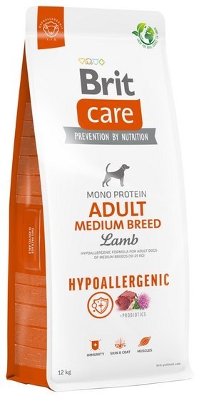 Brit Care Hypoallergenic Adult Medium Lamb 12kg