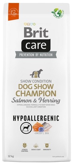 Brit Care Hypoallergenic Dog Show Champion Salmon & Herring 12kg