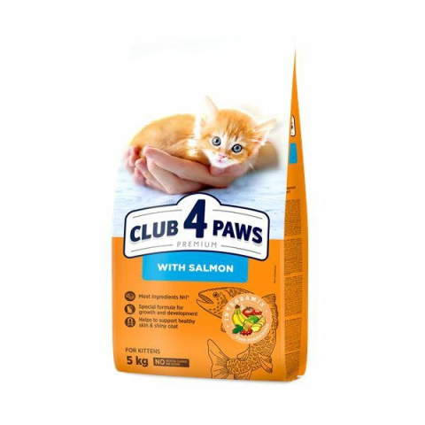 CLUB4Ł KITTEN z ŁOSOSIEM 5kg CLUB4Ł KITTEN z ŁOSOSIEM 5kg