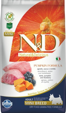 FARMINA N&D PUMPKIN LAMB BLUEBERRY SMALL 2,5kg