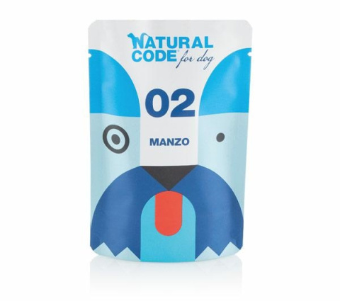 NATURAL CODE 02 WOŁOWINA saszetka 100g NATURAL CODE 02 WOŁOWINA saszetka 100g