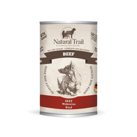 NATURAL TRAIL BEEF puszka 400g NATURAL TRAIL BEEF puszka 400g