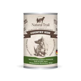 NATURAL TRAIL COUNTRY WILDBOAR, RABBIT, VENISON puszka 400g