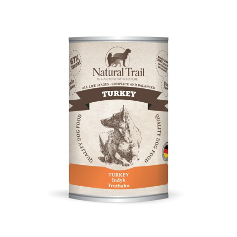 NATURAL TRAIL TURKEY puszka 400g NATURAL TRAIL TURKEY puszka 400g