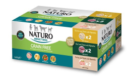 NATURO GRAIN FREE KURA, KACZKA, INDYK tacka 6 x 400g
