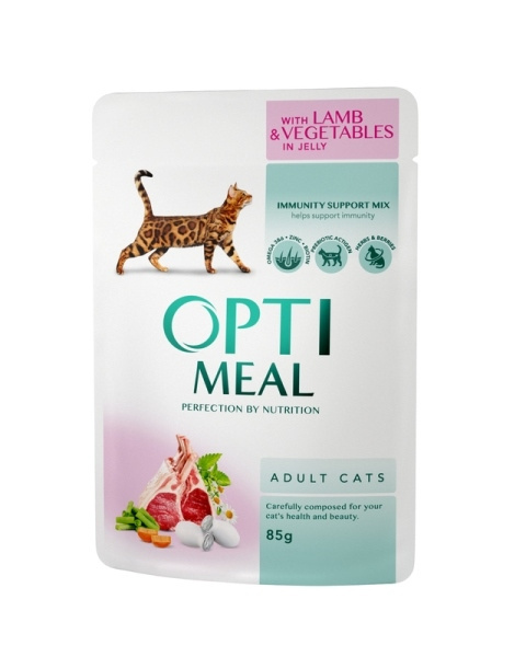 OPTIMEAL JAGNIĘCINA WARZYWA saszetka 85g OPTIMEAL JAGNIĘCINA WARZYWA saszetka 85g