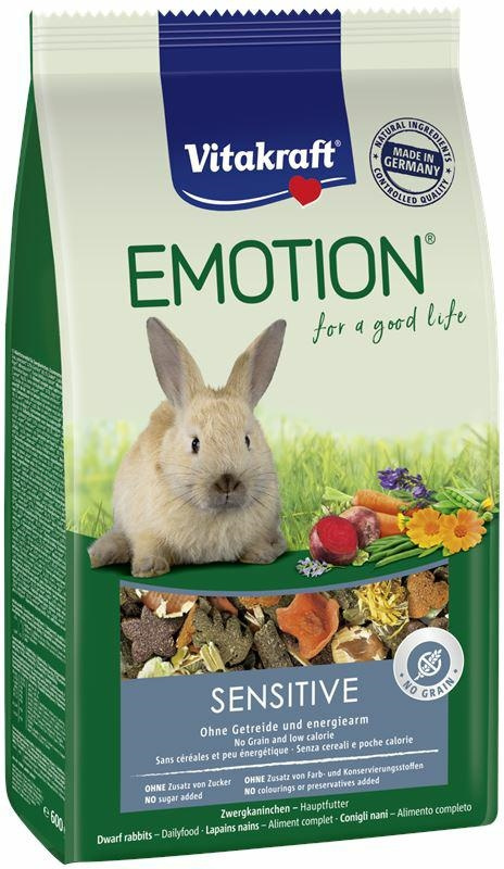 VITAKRAFT EMOTION KRÓLIK SENSITIVE 600g