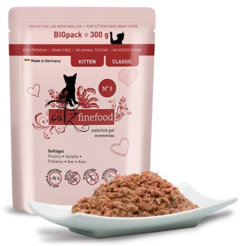 Catz Finefood Classic Kitten N.03 Drób saszetka 300g Catz Finefood Classic Kitten N.03 Drób saszetka 300g
