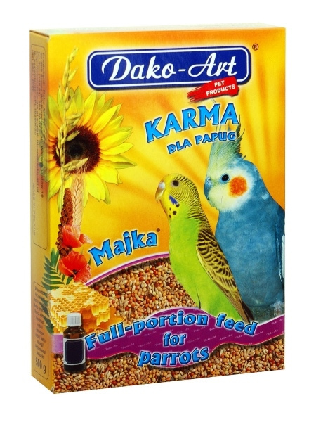 DAKO-ART MAJKA papuga falista 500g DAKO-ART MAJKA papuga falista 500g