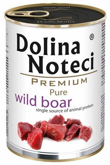 Dolina Noteci Premium Pies Pure Dzik puszka 400g Dolina Noteci Premium Pies Pure Dzik puszka 400g