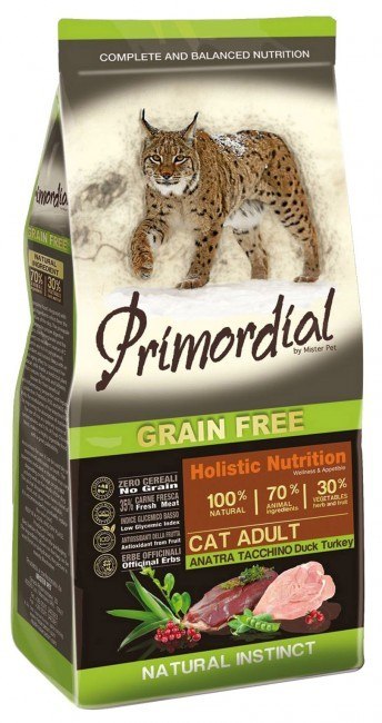 Primordial Cat Grain Free Adult Duck & Turkey 6kg