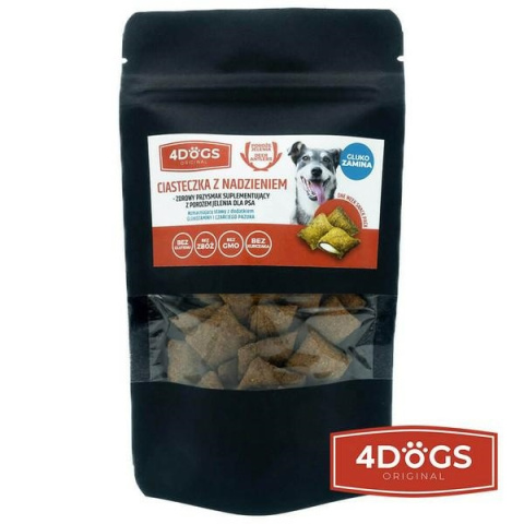 4DOGS CIASTECZKA Z POROŻEM ZDROWE STAWY 60g 4DOGS CIASTECZKA Z POROŻEM ZDROWE STAWY 60g