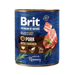 BRIT PREMIUM BY NATURE PORK TRACHEA puszka 800g