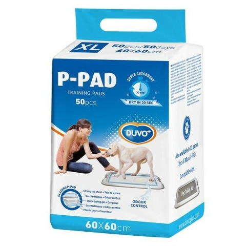 DUVO+ PODKŁADY DLA PSA "XL" 50szt 60x60cm DUVO+ PODKŁADY DLA PSA "XL" 50szt 60x60cm