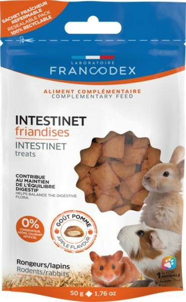 FRANCODEX PRZYSMAKI GRYZOŃ INTESTINET TRAWIENIE 50g FRANCODEX PRZYSMAKI GRYZOŃ INTESTINET TRAWIENIE 50g