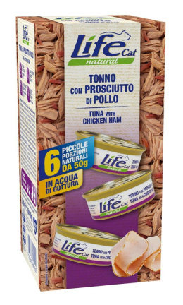 LIFE CAT MULTIBOX TUNA+CHICKEN HAM pusz. 6x50g