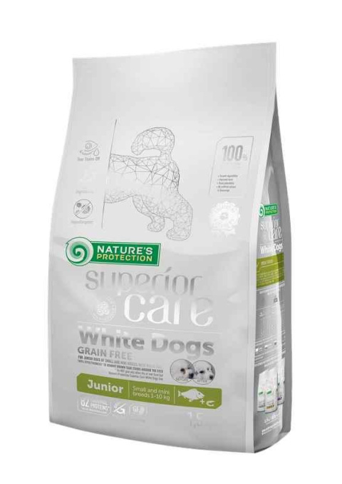 NATURES PROTECTION SUPERIOR CARE WHITE DOG JUNIOR SMALL FISH 1,5kg NATURES PROTECTION SUPERIOR CARE WHITE DOG JUNIOR SMALL FISH 1,5kg