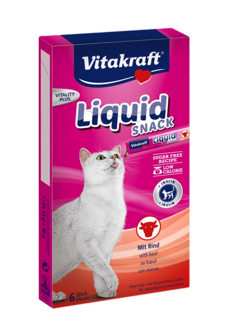 VITAKRAFT LIQUID-SNACK WOŁOWINA 6 x 15g