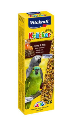 VITAKRAFT KRACKER KOLBY DUŻA PAPUGA MIÓD & ANYŻ 2szt.