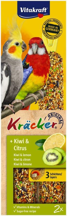 VITAKRAFT KRACKER KOLBY NIMFA KIWI & CYTRUSY 2 szt. VITAKRAFT KRACKER KOLBY NIMFA KIWI & CYTRUSY 2 szt.
