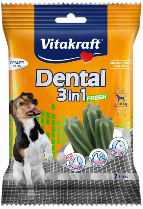 VITAKRAFT DENTAL 3in1 FRESH 5-10kg 7szt. 120g