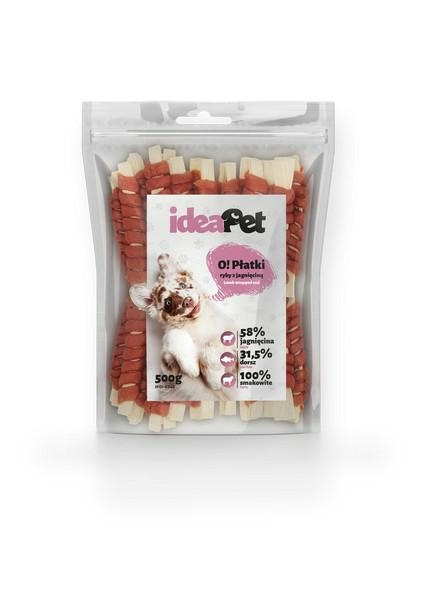 IDEAPET PŁATKI RYBY Z JAGNIĘCINĄ 500g IDEAPET PŁATKI RYBY Z JAGNIĘCINĄ 500g