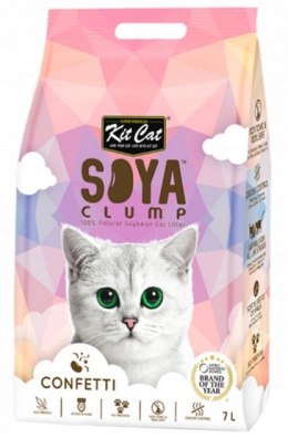 Kit Cat Żwirek ECO SoyaClump Confetti 7L / 2,5kg