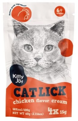 Kitty Joy Cat Lick Kurczak Cream 4x15g