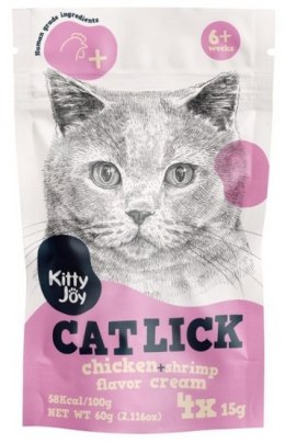 Kitty Joy Cat Lick Kurczak & Krewetki Cream 4x15g